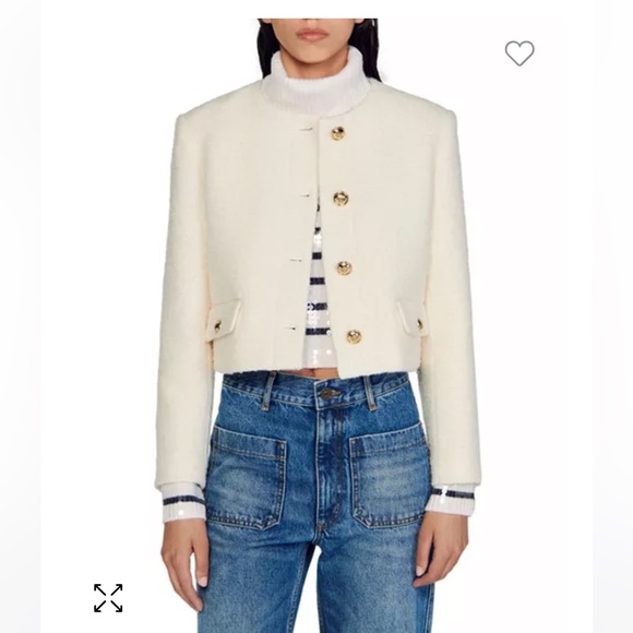 Sandro Jackets & Blazers - Walle Bouclé Cropped Jacket